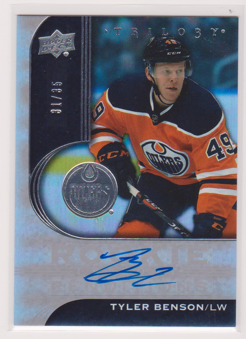 (image for) 2020-21 Trilogy Rookie Renditions Auto Silver #RR10 Tyler Benson